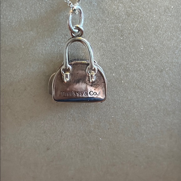 Tiffany &Co Sterling Silver Handbag And Heart Pendant - Picture 2 of 4
